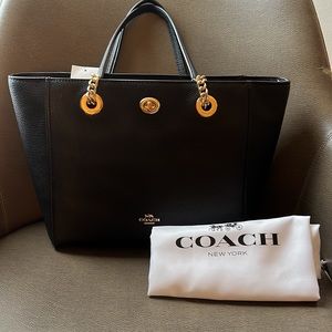 Coach Turnlock Chain Tote